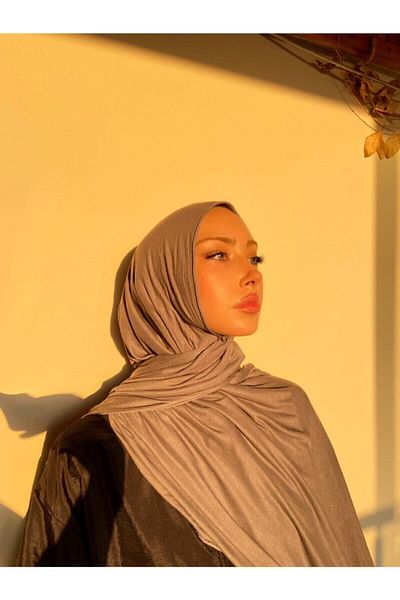 Hürremist Viscose Combed Shawl Dark Gray - Sheer-proof, Anti-sweat, Easy to Use, Ultra Comfortable
