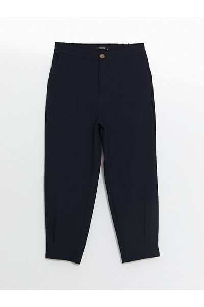 LC Waikiki Comfortable Molded Women's Trousers with Elastic Waist