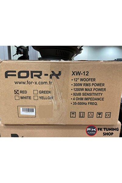 For-X Subwoofer Bass Kabinli Xw 12 30 Cm 1200w 300rms 4 Ohm Yeni Seri Subwoofer