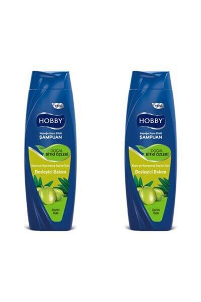Hobby Olive Colored Herbal Shampoo - 600ml, 2 Pieces