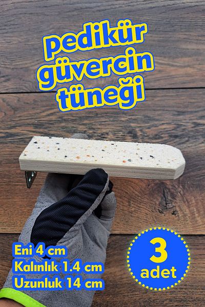 Vixpet Sandy Pedicure Pigeon Perch - 14 Cm, 3 Pieces, Single, Sandy and Sanding Perch