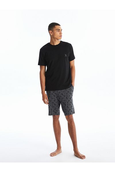 LC Waikiki Men's Pajama Set - Standard Fit and Shorts