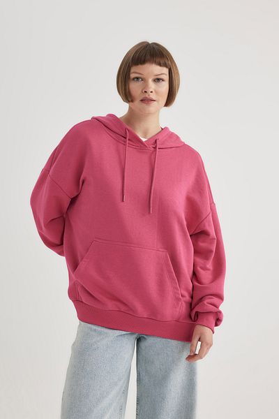 DeFacto Oversize mikina Polo s výstřihem
