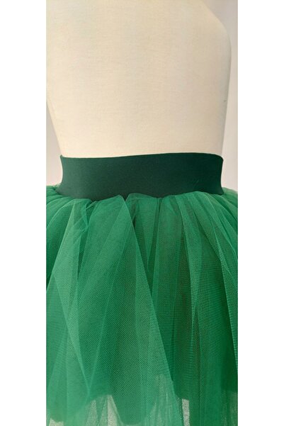 LULLY KİDS Fusta tutu din tul pentru fete - cu sclipici și detaliu panglică