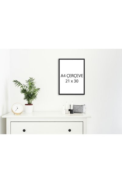 caddehediye A4 diploma evrak fotoğraf siyah çerçeve 1.sınıf 22mm