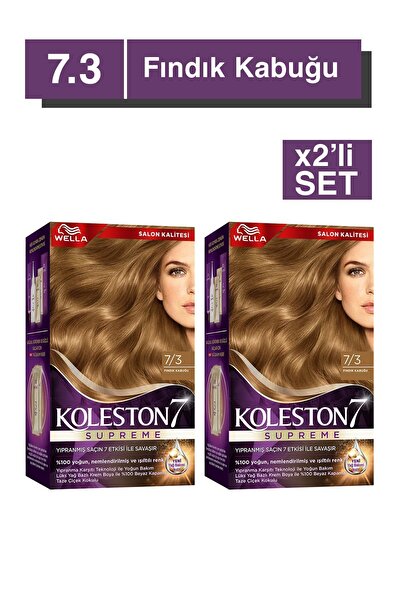 Wella Koleston Supreme Kit 7/3 Fındık Kabuğu X2'li Set