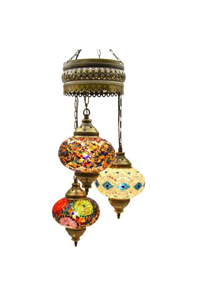 BotigaHome 3, Lü Otantik Tavan Sarkıt Avize Mozaik Dekor Lamba