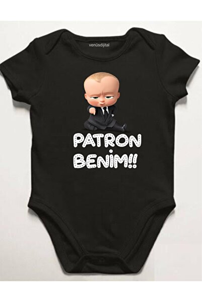 My Boss Printed Baby Bodysuit