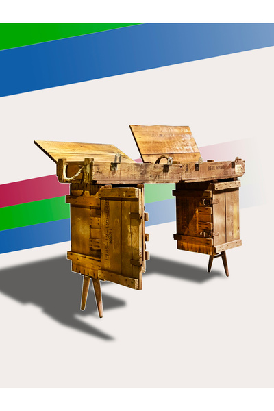 KUT TASARIM Tv ünitesi, yemek odası konsol, masif ahşap antika sandık