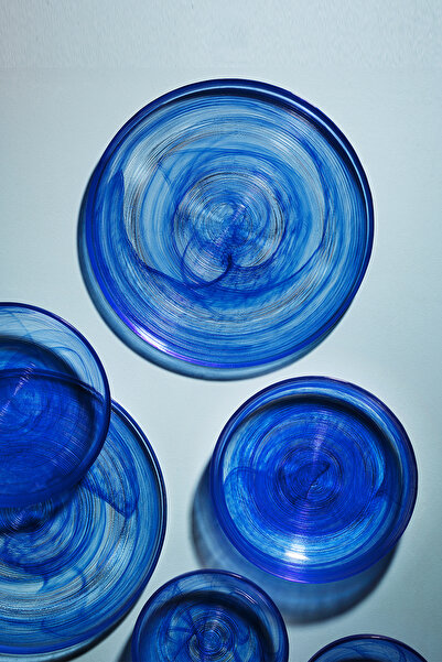 Fecra Loya Mavi 18 Parça Yemek Takımı