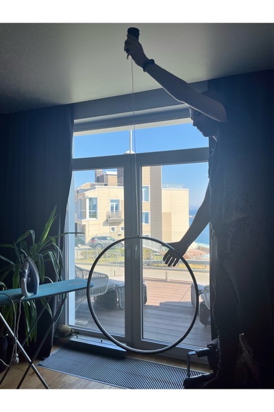 PeraTeknoloji Led Sarkıt Avize Çember - Gündoğdu 60 Cm