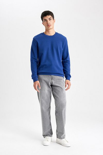 DeFacto Crew Neck Regular Fit pulóver