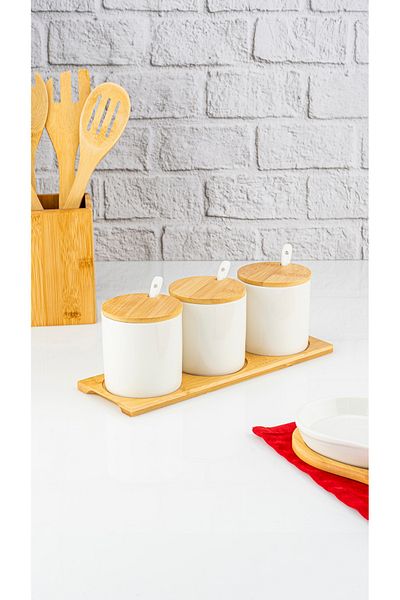 Bambum Flora 3-Piece Spice Set - with Spoon