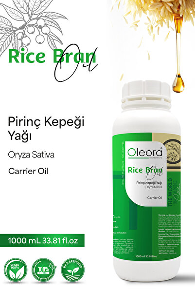 Oleora Pirinç Kepeği Yağı, Saf Sabit Yağ, (RİCE BRAN OİL) Carrier Oil, Pure 1...
