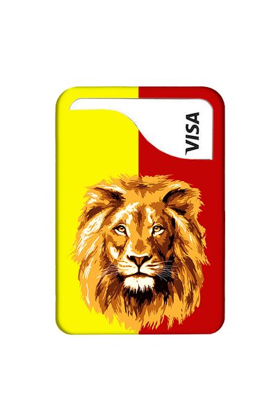 HİKİNG A46 A47 A44 A48 A51 A40 A30 A28 Leather Card Holder Case Yellow Red