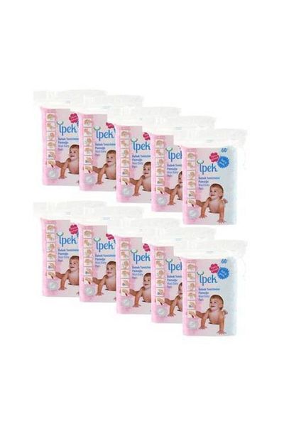 İpek Maxi Baby Cleaning Cotton 60pcs x 10 Pieces