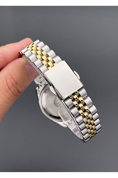 Daniel Klein Wristwatch Steel Band Gold Silver Color 3 Atm Waterproof