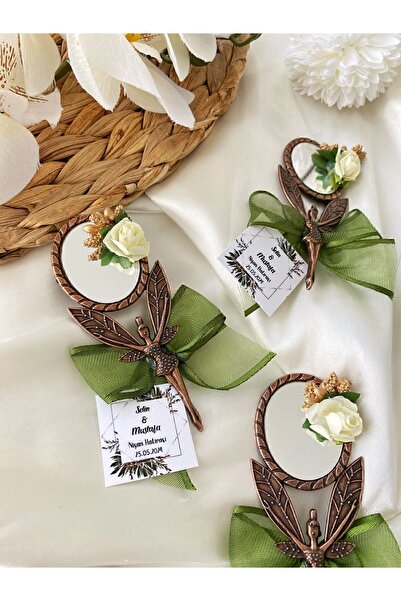 Gami Handmade Melek Ayna Magnet Söz, Nişan, Düğün, Nikah, Mevlüt Hediyelik - 20 Adet