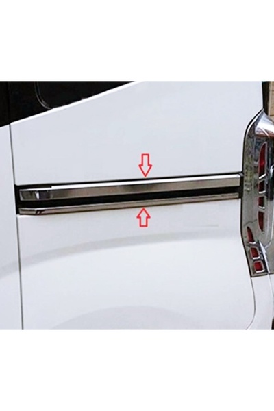 Genel Markalar Peugeot Bipper Krom Sürgülü Kapı Çıtası 4 parça P.çelik 2008 v...