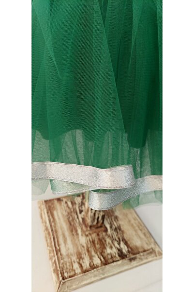 LULLY KİDS Fusta tutu din tul pentru fete - cu sclipici și detaliu panglică