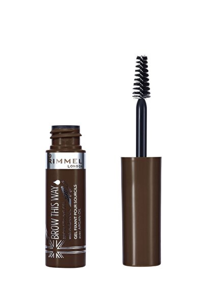 RIMMEL LONDON Kaş Jeli - Brow This Way Brow Styling Gel with Argan Oil Dark B...