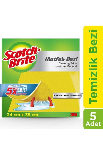 3M Scotch Brite Kitchen Diapers 5 pcs
