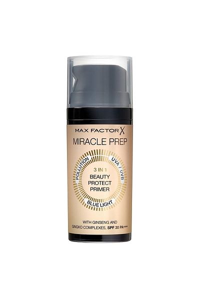 Max Factor Makeup Base - Miracle Prep 3 in 1 Beauty Protect Primer Spf 30 Pa+++3614227917941
