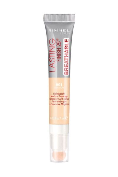 RIMMEL LONDON Kapatıcı - Lasting Finish 25HR Breathable Concealer 001 Light Ivory 3614224668402