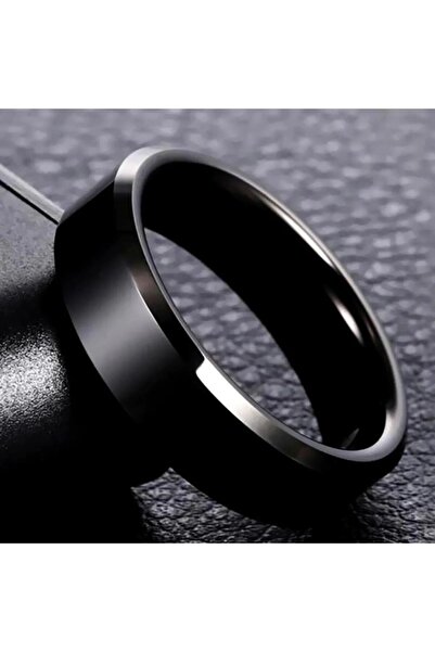 CAXBERN 6mm Square Straight Model Steel Wedding Ring Ring