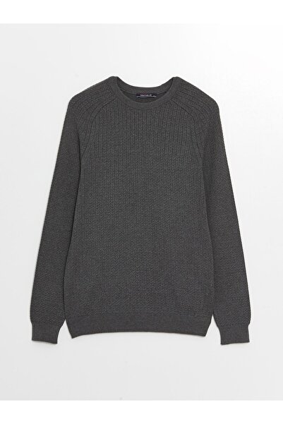 LC Waikiki Herren-Strickpullover mit Rundhalsausschnitt und langen Ärmeln – W43926z8