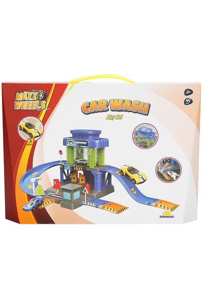 Sunman Max Wheels 03592 Model Car Wash and Garage Set