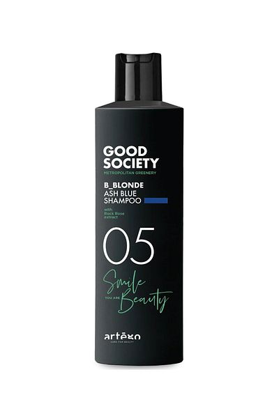 Artego Good Society 05 B_blonde Ash Blue 250 Ml Shampoo - Silver Metallic Purple Shampoo