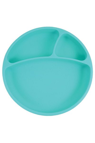 OiOi Portion Vacuum Bottom Silicone Plate Green