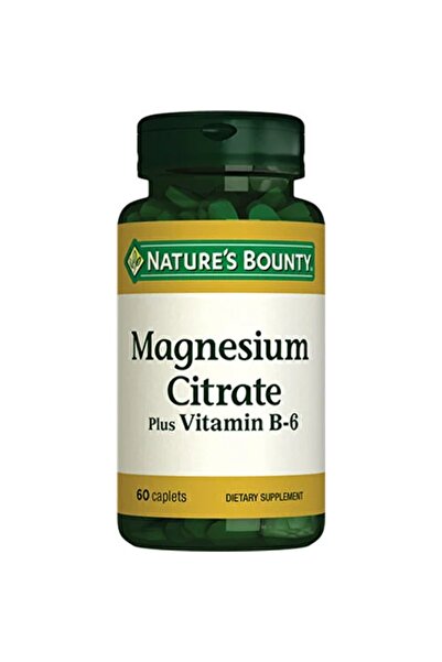 Nature's Bounty Natures Bounty Magnesium Citrate Plus with Vitamin B6 60 Caplets