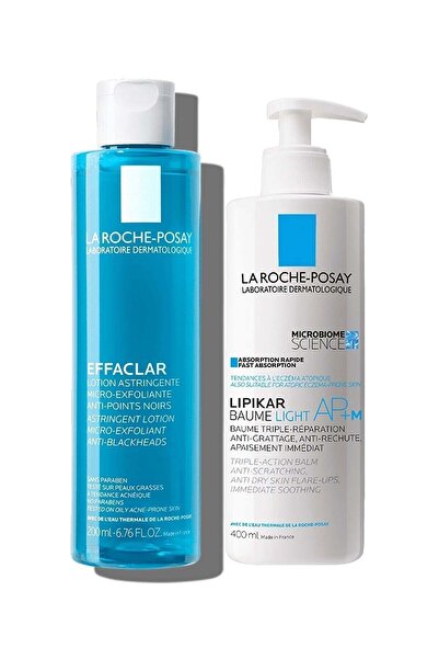 La Roche Posay Effaclar Tonik 200ml + Lipikar Baume Light Apm+ 400ml