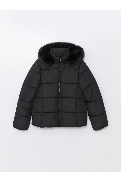 LC Waikiki Dámský kabát s kapucí Puffer