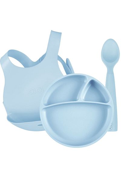 OiOi 3-Piece Nutrition Set Mineral Blue