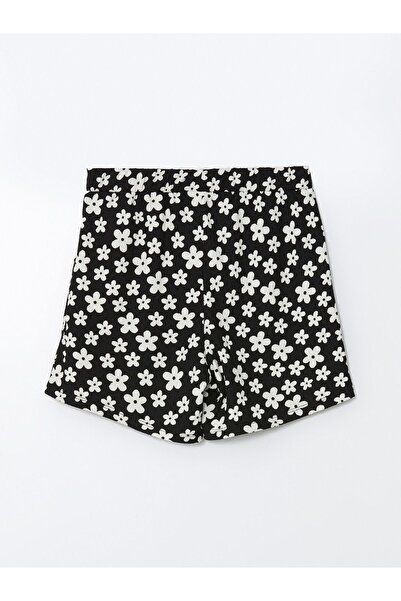 LC Waikiki Dívčí šortky - elastický pas a květinový vzor
