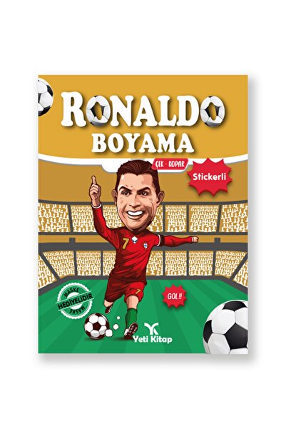 yeti kitap Futbolcu Boyama Kitapları (ronaldo Messi Neymar Mbappe Efsaneler)