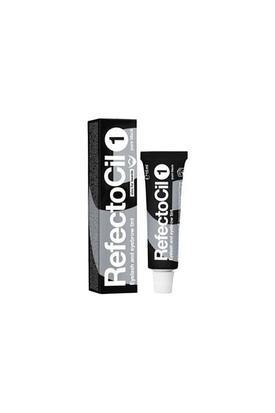 Refectocil Augenbrauen- und Wimpernfarbe 1 Schwarz Pure Black mit neuer Verpackung