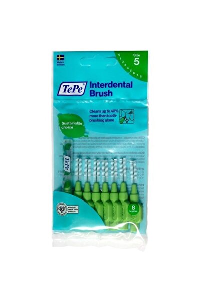 TePe Green Angel Interface Brush - 0.8 Mm, Set of 8