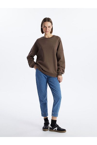 LC Waikiki Pantaloni de jeans pentru femei Mom Fit cu centură în talie