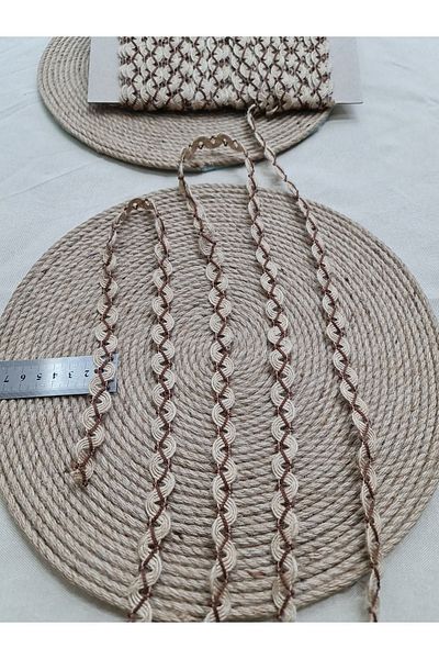 Esteks Dantel ve Tekstil Aksesuarları 5 Meters Decorative Jute Water Stone