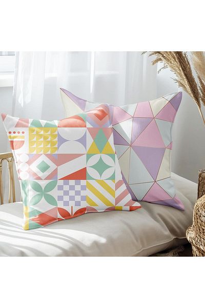 EJOYA Set de perne din 2 piese cu design modern - interior și pernă 45 cm 113569
