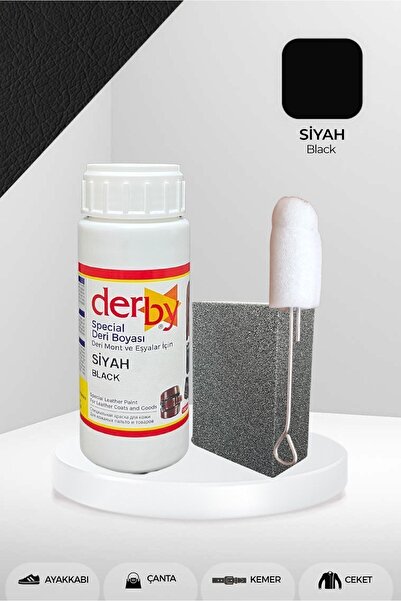 Derby Siyah Deri Eşya Ve Direksiyon Boyası Db1357