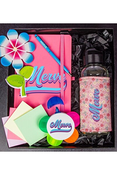 EJOYA Kişiye Özel Rengarenk Ve Dopdolu Ofis Kırtasiye Hediye Kutusu 110309