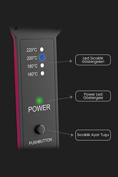 MARQUE SOSYETHEPAZARI Hair Straightener - Ceramic Coated