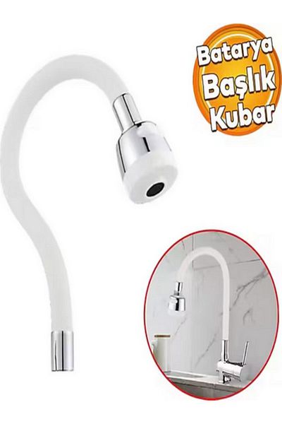 Eng White Black Kitchen Sink Pipe Kubar Movable Water Saving Apparatus White