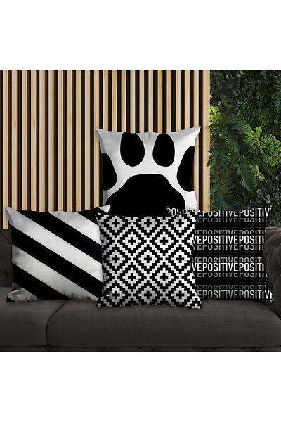 EJOYA 4-piece Linear Pillow and Throw Pillow Set - 45cm 113857