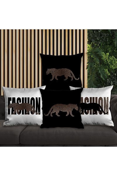 EJOYA Set de perne din 4 piese cu model leopard - 45 cm 113686
